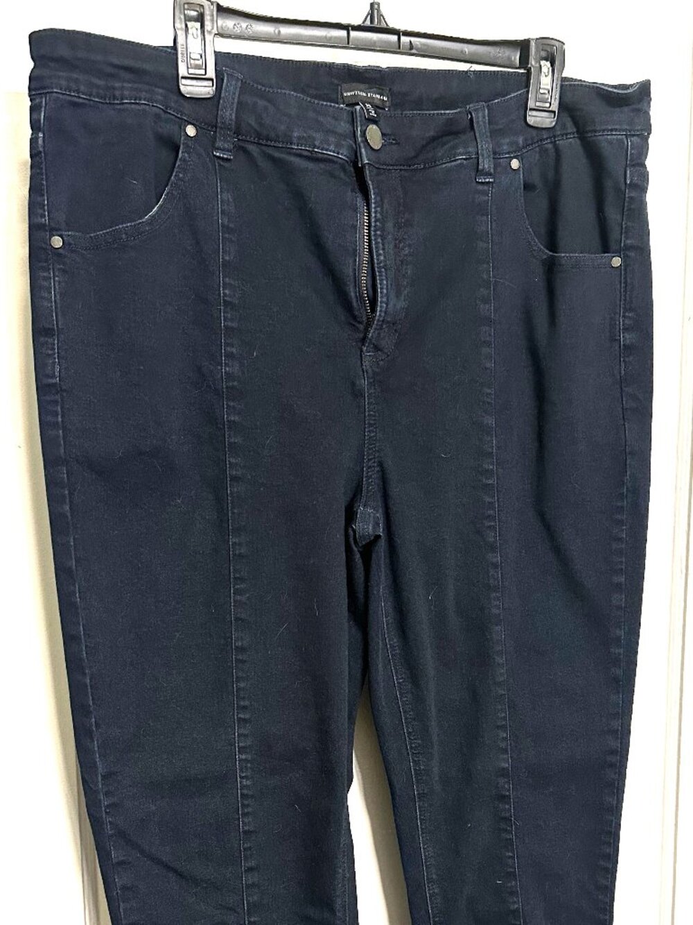 Universal Standard Debbie Front-Seam Skinny Jeans, Dark Indigo, Size 20 (M) NWOT